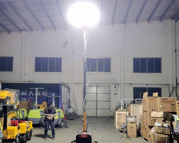 7米、9米手推式 拖車式移動(dòng)照明燈車安裝使用方法